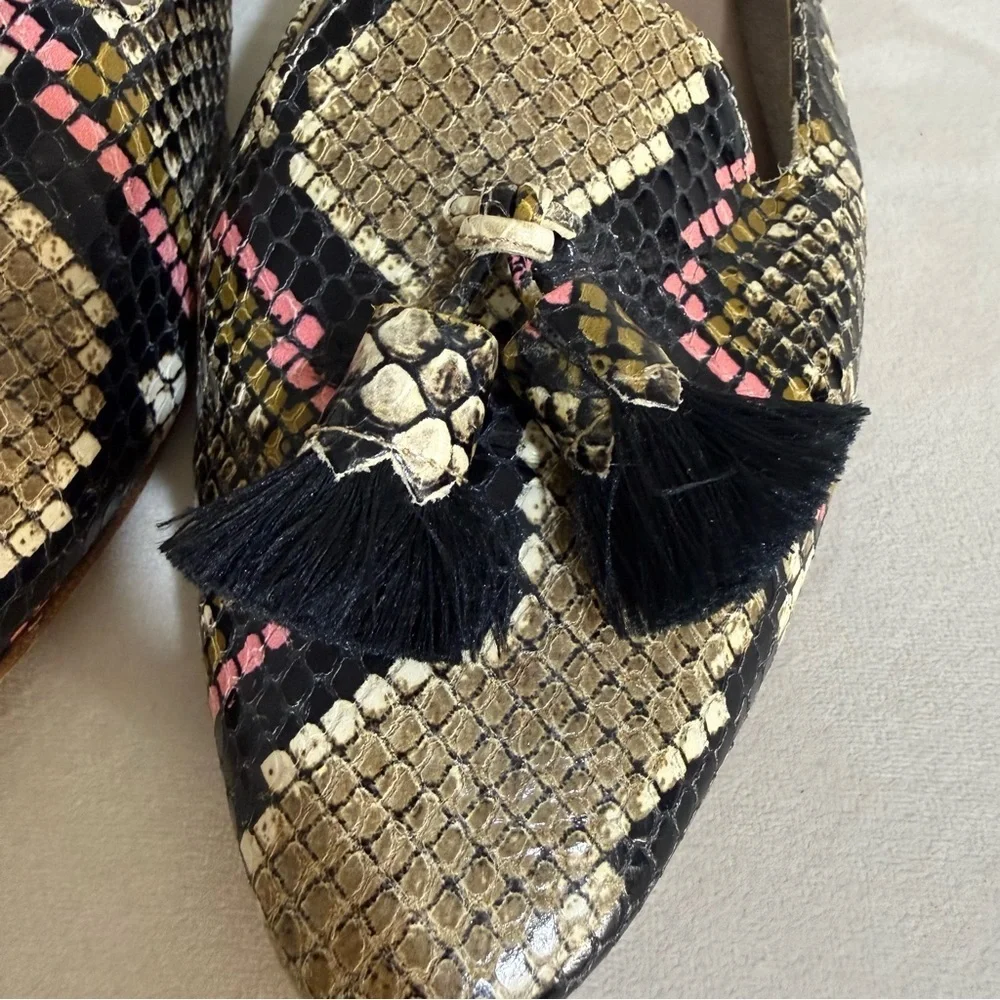💗 Chic Pink & Brown AGL Mules– Size 37.5 🤎 - Picture 3 of 11